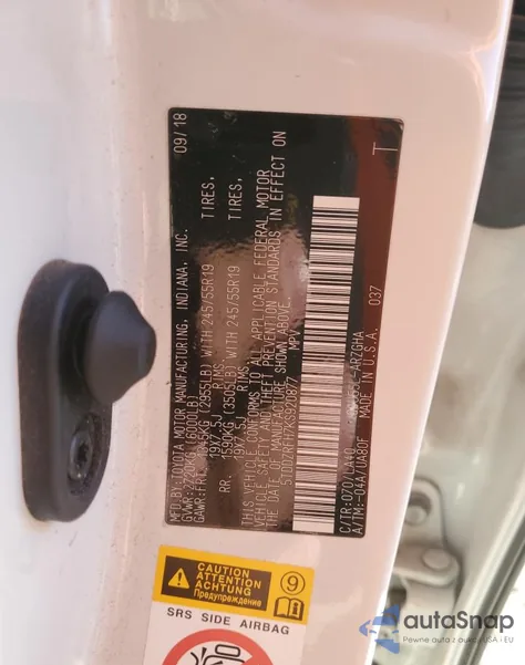 2019 Toyota Highlander Limited from USA, damaged, VIN 5TDDZRFH7KS920877